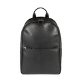 RB2001A | Netbook/Tablet Carrier Backpack in Nylon/Vera Leather, with light grain. Zipper closure and adjustable shoulder straps - Black color - Dimensions: 27 x 38 x 14 cm. Packaging: Non-Woven Fabric Bag